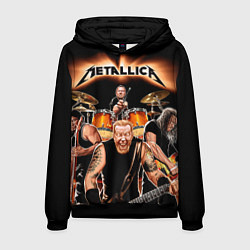 Толстовка-худи мужская Metallica Band, цвет: 3D-черный