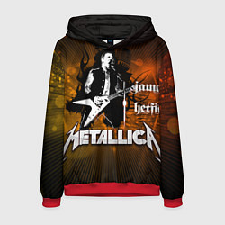 Толстовка-худи мужская Metallica: James Hetfield, цвет: 3D-красный
