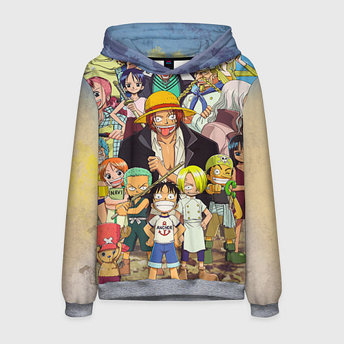 Мужская толстовка One Piece / 3D-Меланж – фото 1