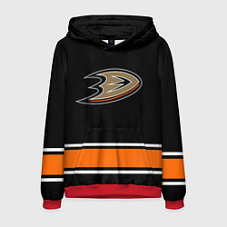 Толстовка-худи мужская Anaheim Ducks Selanne, цвет: 3D-красный
