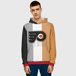 Толстовка-худи мужская Philadelphia Flyers, цвет: 3D-красный — фото 2
