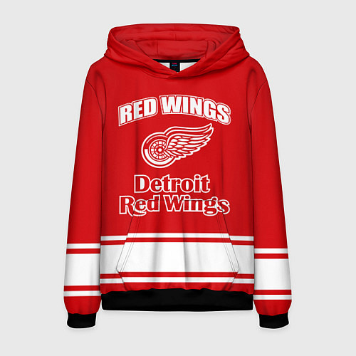 Мужская толстовка Detroit red wings / 3D-Черный – фото 1