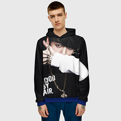 Толстовка-худи мужская BTS: Hood by air, цвет: 3D-синий — фото 2