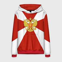 Толстовка-худи мужская Флаг ВВ, цвет: 3D-красный
