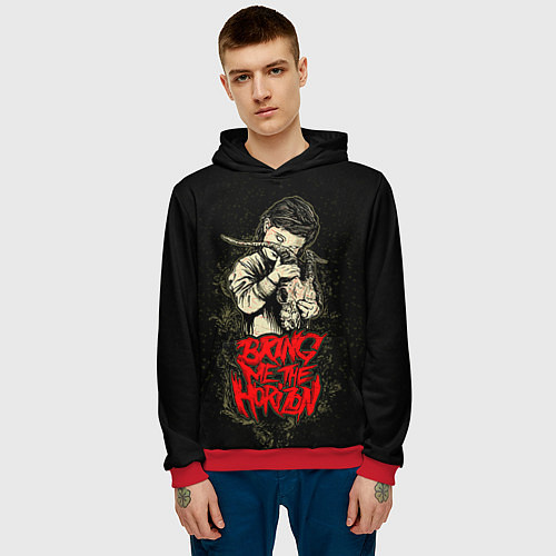 Мужская толстовка Bring Me The Horizon / 3D-Красный – фото 3