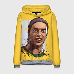 Толстовка-худи мужская Ronaldinho Art, цвет: 3D-меланж