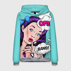 Толстовка-худи мужская PO ART, цвет: 3D-меланж