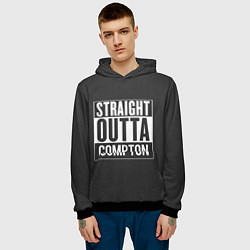 Толстовка-худи мужская Straight Outta Compton, цвет: 3D-черный — фото 2