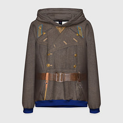 Толстовка-худи мужская Шинель, цвет: 3D-синий