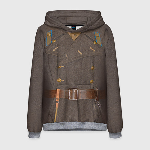 Мужская толстовка Шинель / 3D-Меланж – фото 1