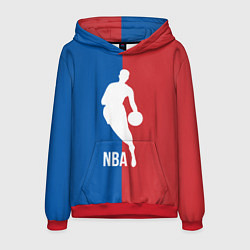 Толстовка-худи мужская Эмблема NBA, цвет: 3D-красный