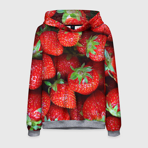Мужская толстовка Клубничная / 3D-Меланж – фото 1