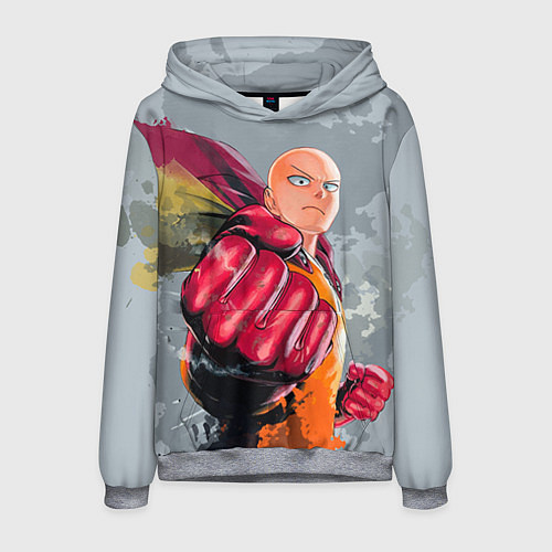 Мужская толстовка One Punch Man Fist / 3D-Меланж – фото 1