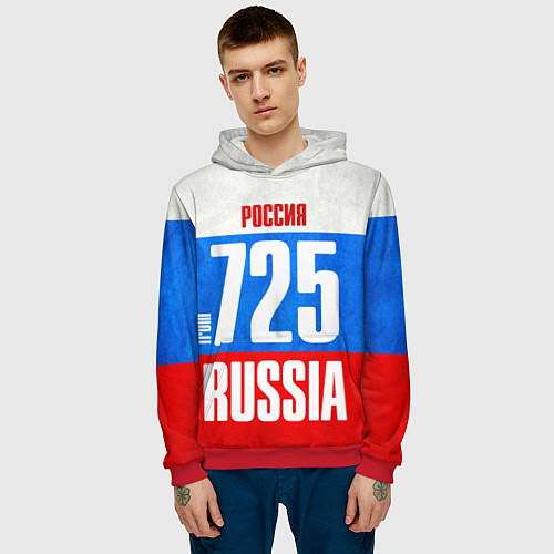 Мужская толстовка Russia: from 725 / 3D-Красный – фото 3