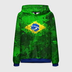 Толстовка-худи мужская Бразилия, цвет: 3D-синий