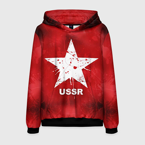 Мужская толстовка USSR Star / 3D-Черный – фото 1