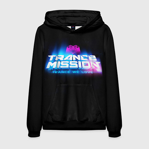 Мужская толстовка Trancemission: Trance we love / 3D-Черный – фото 1