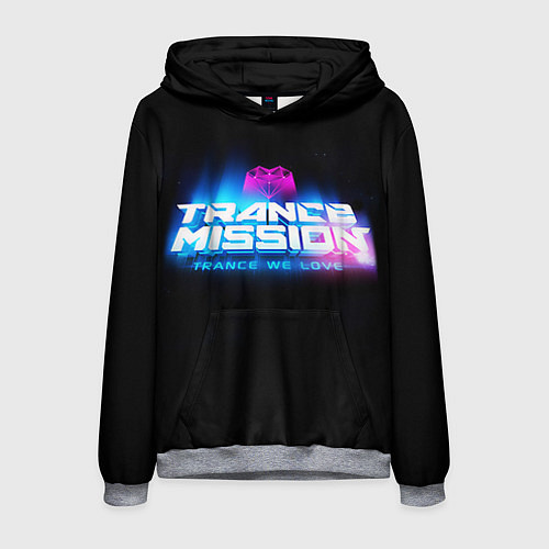 Мужская толстовка Trancemission: Trance we love / 3D-Меланж – фото 1