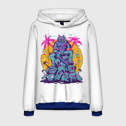 Толстовка-худи мужская Hotline Miami: Throne, цвет: 3D-синий