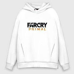 Толстовка оверсайз мужская Far Cry: Primal Logo, цвет: белый