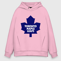 Толстовка оверсайз мужская Toronto Maple Leafs, цвет: светло-розовый
