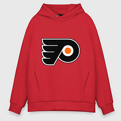 Толстовка оверсайз мужская Philadelphia Flyers, цвет: красный