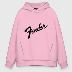 Толстовка оверсайз мужская Fender, цвет: светло-розовый