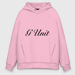 Толстовка оверсайз мужская G unit, цвет: светло-розовый