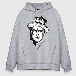 Толстовка оверсайз мужская Маяковский, цвет: меланж
