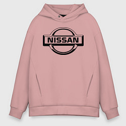 Толстовка оверсайз мужская Nissan club, цвет: пыльно-розовый