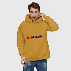 Толстовка оверсайз мужская Suzuki, цвет: горчичный — фото 2
