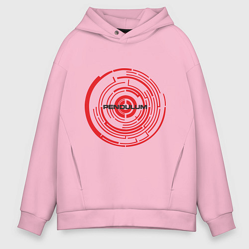 Мужское худи оверсайз Pendulum / Светло-розовый – фото 1