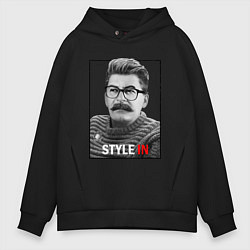 Толстовка оверсайз мужская Stalin: Style in, цвет: черный