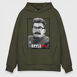 Толстовка оверсайз мужская Stalin: Style in, цвет: хаки