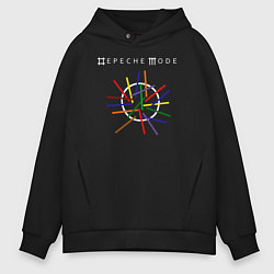 Толстовка оверсайз мужская Depeche Mode: Lines, цвет: черный