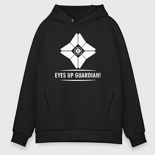 Мужское худи оверсайз Eyes Up Guardian / Черный – фото 1