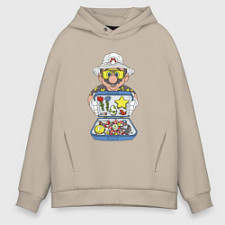 Толстовка оверсайз мужская Summer Mario, цвет: миндальный