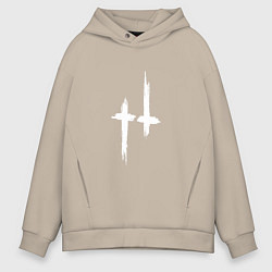 Толстовка оверсайз мужская Hunt: Showdown White Logo, цвет: миндальный