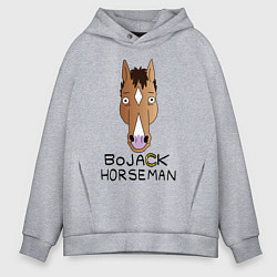Толстовка оверсайз мужская BoJack Horseman, цвет: меланж