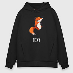 Толстовка оверсайз мужская Little Foxy, цвет: черный