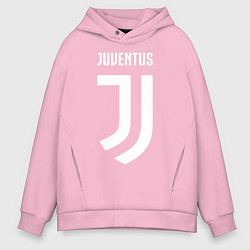 Толстовка оверсайз мужская FC Juventus, цвет: светло-розовый