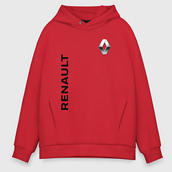 Толстовка оверсайз мужская Renault Style, цвет: красный