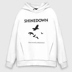 Толстовка оверсайз мужская Shinedown: Sound of Madness, цвет: белый