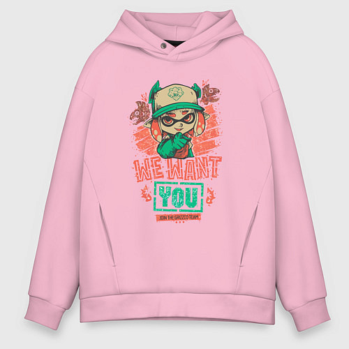 Мужское худи оверсайз Salmon Run / Светло-розовый – фото 1