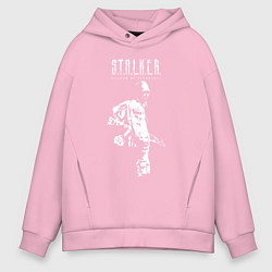 Толстовка оверсайз мужская STALKER: Shadow of Chernobyl, цвет: светло-розовый