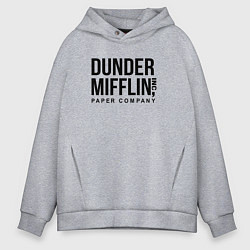 Толстовка оверсайз мужская Dunder Mifflin, цвет: меланж
