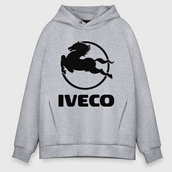 Толстовка оверсайз мужская Iveco, цвет: меланж