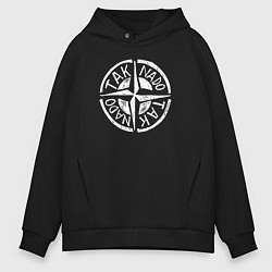 Толстовка оверсайз мужская Taknado Stone Island, цвет: черный