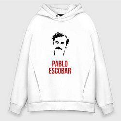 Толстовка оверсайз мужская Pablo Escobar, цвет: белый