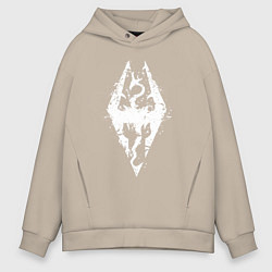 Толстовка оверсайз мужская TES Dragon, цвет: миндальный